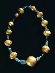 Collar (turquesa y oro)